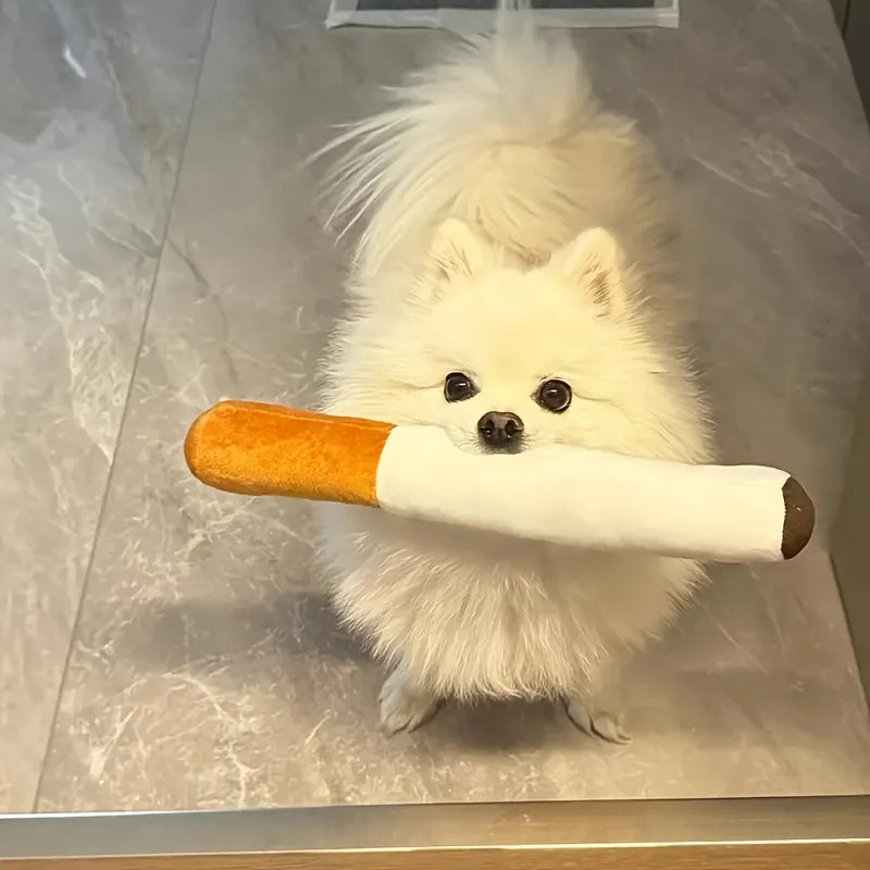 SI, parece un cigarro... y si, tu perro lo quiere